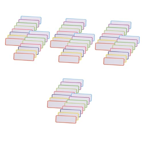 Gadpiparty 4 Sätze Magnetisches Etikett Etiketten Für Whiteboard Magnetetiketten Streifen Dünn Magnetische, Trocken Abwischbare Etiketten Marker Löschen Aufkleber 54 Stück * 4 von Gadpiparty