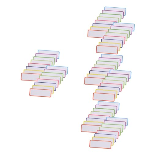 Gadpiparty 4 Sätze Magnetisches Etikett Etiketten Streifen Kühlschrankmagnet Etikett Für Trockenerlöser Arbeiten Trockener Lösche Magnete Dünn Magnet Sortieretikett Aufkleber 54 Stück * 4 von Gadpiparty
