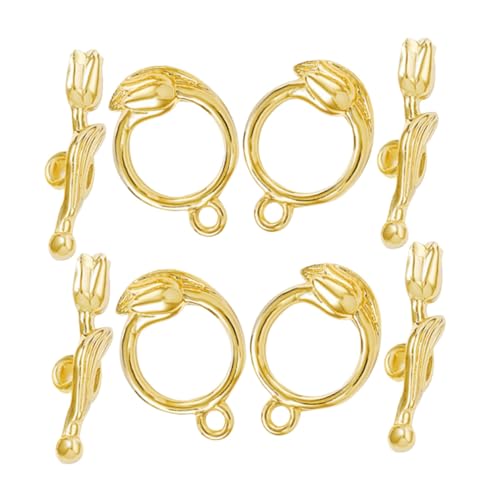 Gadpiparty 4 Sätze Metall Toggle Verschlüsse Kupfer Schmuck Verschluss DIY Armband Verschlüsse für Halsketten Basteln Geschenkideen Leicht Langlebig von Gadpiparty