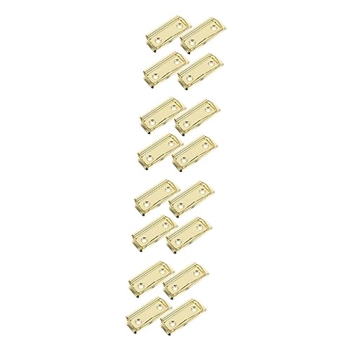 Gadpiparty 4 Sätze Metallclip -ordner Bindeklammern Für Lehrer Clips Clips Büroklammern Dokumentenordner Büroklammerklemme Büromappenclip Aluminiumlegierung Golden 4 Stück * 4 von Gadpiparty