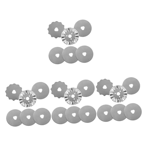 Gadpiparty 4 Sätze Nähklingen Rollschneider Echter Rollschneider Zum Nähen Und Mattieren Rundes Papier Für Rotierenden Rollgrip Stoff Aus Kleine Rollschneiderteile 6 Stück * 4 von Gadpiparty