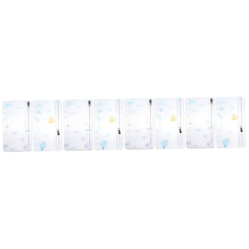 Gadpiparty 4 Sätze Ocean Series Handbuch Buch Zubehör Kleine Taschen Organizer Notebook Reißverschluss Binder Supplies Beutel Dokument Tasche Dokument Ordner Tasche Pvc 2 Stück * 4 von Gadpiparty