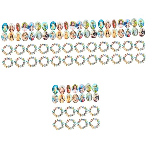 Gadpiparty 4 Sätze Schmuckzubehör Cabochon-perlen Für Schmuck Diy Schmuckherstellungsmaterial Diy-versorgung Edelstein-cabochons Alte Cabochons Flatback-cabochons Glas 100 Stück * 4 von Gadpiparty