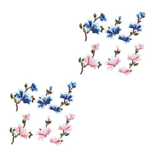 Gadpiparty 4 Sätze Stickerei Blumen Patch Set für Kleidung Hüte Kostüme Hochwertige Applikationen Vielseitig und Langlebig für Diy Dekoration von Gadpiparty