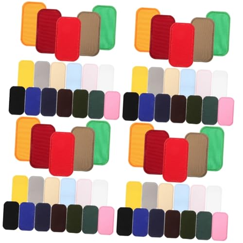 Gadpiparty 4 Sätze Stickereiflecken Stoff Patch Stoffmaterial Patches Für Rucksäcke Kleidungsflicken Flicken Nähen Diy-bastel-patches Lustig Bestickt Blauer Stoff Der Patch Name 18 Stücke * 4 von Gadpiparty