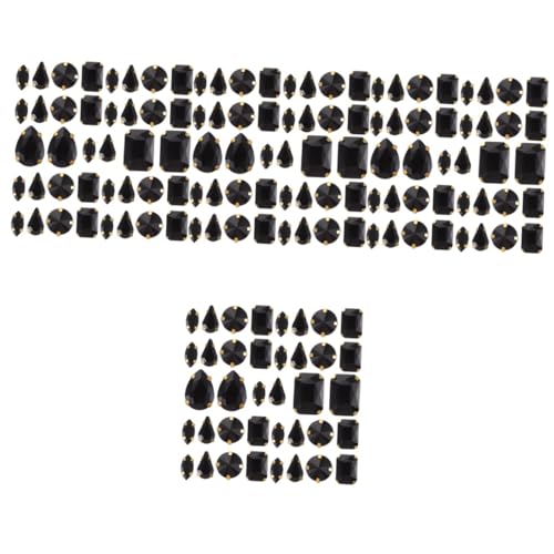 Gadpiparty 4 Sätze Strasssteine Zum Annähen Glitzernde Kristallornamente Für Diy Projekte Kleidung Und Taschen Hochwertige Bastelmaterialien Verschiedenen Und Farben 50 Stück * 4 von Gadpiparty