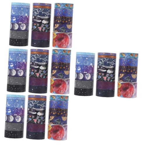 Gadpiparty 4 Sätze Tape Set Papier Klebeband Handwerk Klebrig Verpackung Kunstband Diy Klebeband Dekorative Klebebänder Patch Aus Japanischem Papier 19 Rollen * 4 von Gadpiparty
