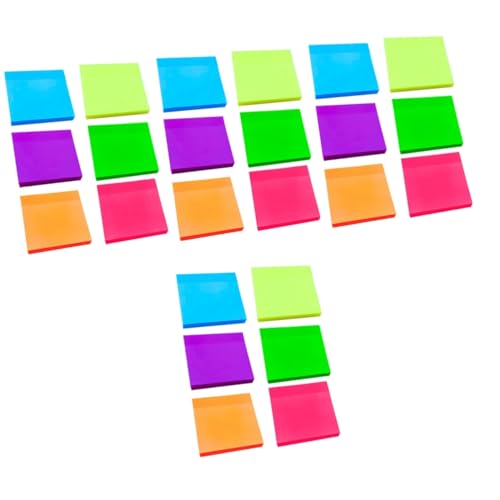 Gadpiparty 4 Sätze Teiliges Farbige Haftnotizen Durchsichtige Notizzettel Für Büro Schule Und Zuhause Selbstklebende Memo Pads Zur Organisation Und Erinnerung Praktisch Für 6 Stück * 4 von Gadpiparty