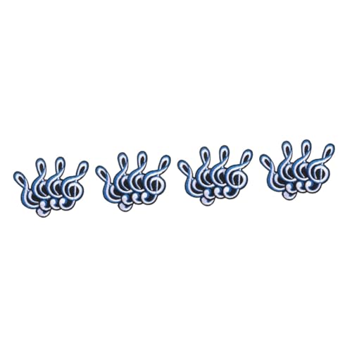 Gadpiparty 4 Sätze Teiliges Musiknoten Aufnäher Für Hüte Diy Gestickte Patches Für Bekleidung Dekorative Aufnäher Für Taschen Und Kleidung Zum Verzieren Und Reparieren 4 Stück * 4 von Gadpiparty