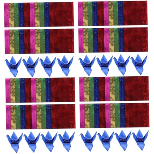 Gadpiparty 4 Sätze Teiliges Origami Papier Quadratisches Faltpapier Buntes Bastelpapier Für Diy Papier Geeignet Für Origami Kraniche Herzen Und Blumen Einfach Zu Falten Für 150 Stück * 4 von Gadpiparty