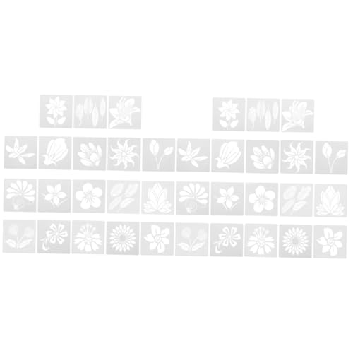 Gadpiparty 4 Sätze Teiliges Schablonen für Blumenmalerei Vorlagen für Diy Projekte Wiederverwendbare und Waschbare Malschablonen für Bastelarbeiten und Home Decor von Gadpiparty