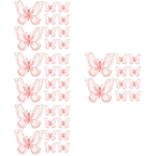 Gadpiparty 4 Sätze Teiliges Schmetterlings Stickerei Patches Für Diy Kleidung Dekorative Applikationen Für Taschen Hüte Und Mehr Vielseitige Bastelzubehörteile Für Kreative 10 Stück * 4 von Gadpiparty