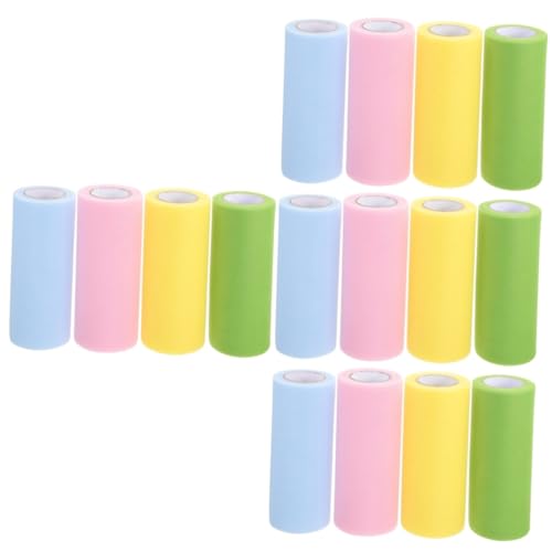 Gadpiparty 4 Sätze Tüllbänder Tüllstoffe Pastellfarben Für Hochzeitsdekoration Diy Bastelprojekte Geschenkverpackung Flexibles Langlebiges Material Für Ideen Und Feierliche 4 Rollen * 4 von Gadpiparty