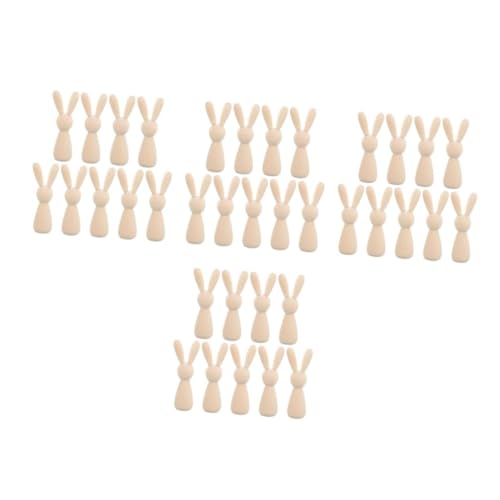 Gadpiparty 4 Sätze Unfertige Holzfiguren Kaninchen Teiliges Diy Holzpuppen Zum Bemalen Für Bastelprojekte Holzspielzeug Für Ostern Und Dekoration Handgefertigt Und Leicht Für 10 Stück * 4 Gadpiparty 4 Sätze Unfertige Holzfiguren Kaninchen Teiliges Diy Holzpuppen Zum Bemalen Für Bastelprojekte Holzspielzeug Für Ostern Und Dekoration Handgefertigt Und Leicht Für 10 Stück * 4 von Gadpiparty
