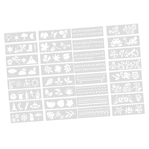 Gadpiparty 4 Sätze Wiederverwendbare Malvorlagen Schablonen Kunststoff mit Vielfältigen Mustern Praktische Diy Zeichenschablonen für Bastelprojekte Geeignet für Wände und Scrapbooking Gadpiparty 4 Sätze Wiederverwendbare Malvorlagen Schablonen Kunststoff mit Vielfältigen Mustern Praktische Diy Zeichenschablonen für Bastelprojekte Geeignet für Wände und Scrapbooking von Gadpiparty