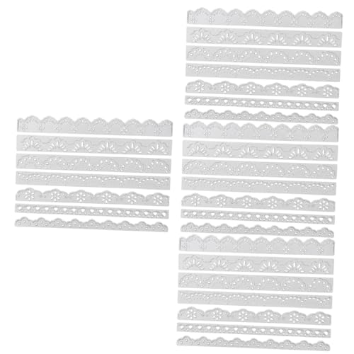 Gadpiparty 4 Sätze Zubehör Basteln Schnitte Stanzteile Für Die Kartenherstellung Stanzteile Für Scrapbooking Stanzformen Handwerk Schneiden Sterben Kohlenstoffstahl Silber 7 Stück * 4 von Gadpiparty