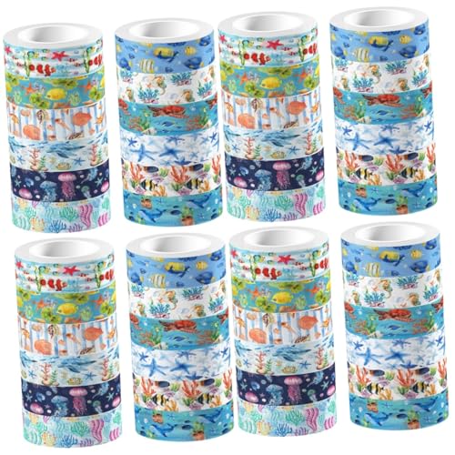Gadpiparty 4 Stück Abdeckband Schrott Aufkleber für Scrapbooking Bausätze Journaling Papierhandwerk Washi-Tape-Aufkleber Stempel-Briefband-Aufkleber Kunsthandwerk Klebeband Gadpiparty 4 Stück Abdeckband Schrott Aufkleber für Scrapbooking Bausätze Journaling Papierhandwerk Washi-Tape-Aufkleber Stempel-Briefband-Aufkleber Kunsthandwerk Klebeband von Gadpiparty