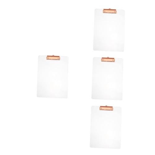 Gadpiparty 4 Stück Acryl Schreibunterlage Clipboard Transparent Vielseitig Einsetzbar für Büro Schule Konferenzen Robustes Flexibles Design für Angenehmes Schreiben Unterwegs Gadpiparty 4 Stück Acryl Schreibunterlage Clipboard Transparent Vielseitig Einsetzbar für Büro Schule Konferenzen Robustes Flexibles Design für Angenehmes Schreiben Unterwegs von Gadpiparty
