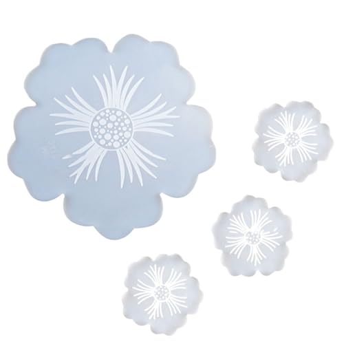 Gadpiparty 4 Stück Diy Handgemachte Silikonform Set Teiliges Blumen Teppich Mold für Kreative Untersetzer Einfach zu Reinigen für Epoxidharz Projekte und Gadpiparty 4 Stück Diy Handgemachte Silikonform Set Teiliges Blumen Teppich Mold für Kreative Untersetzer Einfach zu Reinigen für Epoxidharz Projekte und von Gadpiparty