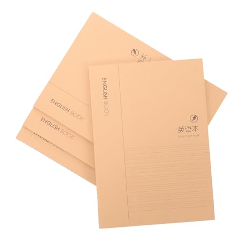 Gadpiparty 4 Stück Englisch Notizbücher Schreibhefte für Aufsatzübungen Übungsbücher für Kalligraphie und Englischunterricht Format Doppelseitig für Lehrer Gadpiparty 4 Stück Englisch Notizbücher Schreibhefte für Aufsatzübungen Übungsbücher für Kalligraphie und Englischunterricht Format Doppelseitig für Lehrer von Gadpiparty