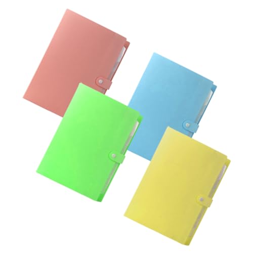 Gadpiparty 4 Stück Fächermappe Teilig Erweiterbar Tragbarer Dokumentenorganizer Aufbewahrung für Rechnungen und Kleinigkeiten für Büro und Zuhause von Gadpiparty