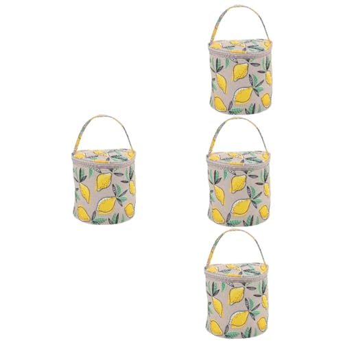 Gadpiparty 4 Stück Gestrickte Aufbewahrungstasche Taschenorganisator Für Stricktasche Groß Tragbarer Häkel-organizer Veranstalter Nähen Häkeln Gehäkelte Tasche Stricken Garnsack Vlies von Gadpiparty