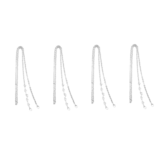 Gadpiparty 4 Stück Handy Lanyard Schlüssel Taschenkette Handtasche Kette Zubehör Herstellung Schultergurt Handtaschenriemen selber machen Unterarmtaschenriemen Metall Silver Gadpiparty 4 Stück Handy Lanyard Schlüssel Taschenkette Handtasche Kette Zubehör Herstellung Schultergurt Handtaschenriemen selber machen Unterarmtaschenriemen Metall Silver von Gadpiparty