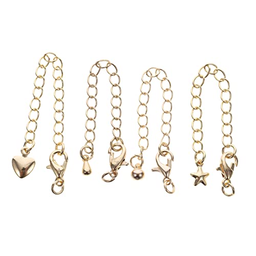 Gadpiparty 4 Stück Kettenverlängerungen Gold DIY Armbandverlängerung Hochwertige Kupfermaterialien Einfach zu Befestigen für zu Besonderen Anlässen Gadpiparty 4 Stück Kettenverlängerungen Gold DIY Armbandverlängerung Hochwertige Kupfermaterialien Einfach zu Befestigen für zu Besonderen Anlässen von Gadpiparty