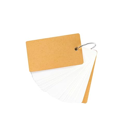 Gadpiparty 4 Stück Kleiner Ringbuch Notizbuch Tragbares Leeres Reisetagebuch für Schreiben und Zeichnen Kraftpapier Weißes Innenblatt für Schule Büro und Kreative Projekte von Gadpiparty