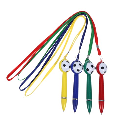 Gadpiparty 4 Stück Kugelschreiber Fußball-goodie-bag-gefälligkeiten Stifte Für Studenten Cartoon-stift Handschriftliche Stifte Fußball Stifte Tinte Fußballstifte Schreibstift Plastik von Gadpiparty