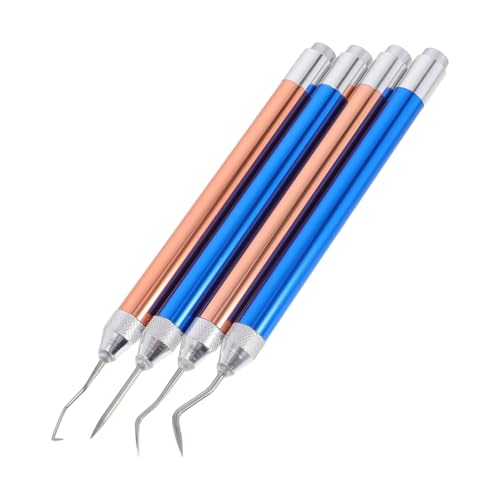 Gadpiparty 4 Stück LED beleuchtete Vinyl Jätwerkzeuge Aluminium Edelstahl Langlebig für Silhouetten Prägung Beschriftung DIY Bastelprojekte mit Nadel und Haken von Gadpiparty