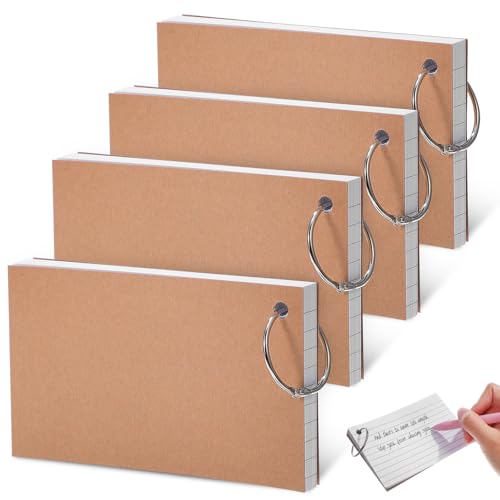Gadpiparty 4 Stück Loseblatt-kreisbuch Gestanzt Student Wortschatz Karte Karteikarten Mit Ring Schleife Gefüttert Notizkarten Mit Ring Lernkarten Vokabular Regiert Weiß Papier Gadpiparty 4 Stück Loseblatt-kreisbuch Gestanzt Student Wortschatz Karte Karteikarten Mit Ring Schleife Gefüttert Notizkarten Mit Ring Lernkarten Vokabular Regiert Weiß Papier von Gadpiparty