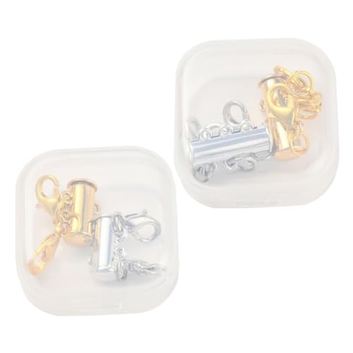 Gadpiparty 4 Stück Magnetverschluss Teilig für Schmuckherstellung Diy und Armbandverbindungen Langlebige und Hochwertige Magnetverschlüsse Legierung für Persönliche Projekte oder von Gadpiparty