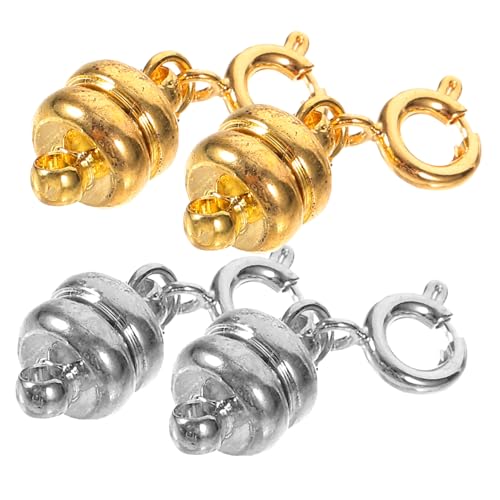 Gadpiparty 4 Stück Magnetverschluss für Halskette und Armband Einfach zu Bedienen DIY Schmuckverschluss für Reparaturen Robust und Langlebig Passend für Schmuckstücke Gadpiparty 4 Stück Magnetverschluss für Halskette und Armband Einfach zu Bedienen DIY Schmuckverschluss für Reparaturen Robust und Langlebig Passend für Schmuckstücke von Gadpiparty