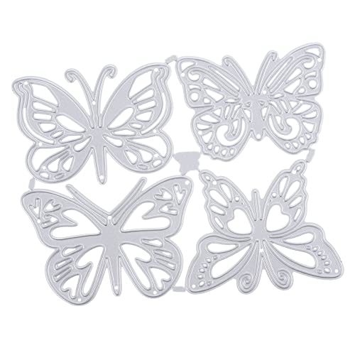 Gadpiparty 4 Stück Metalldämmerung Sterben Stanzformen Schneiden Schmetterling Handwerk Schnitte Herstellung Stanzteile Aus Metall Silver Kohlenstoffstahl von Gadpiparty