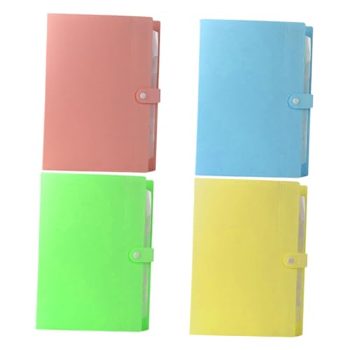 Gadpiparty 4 Stück Multi Layer Dokumentenmappe für Büro Schule Vielseitig Einsetzbar in Blau Pink Grün Aufbewahrungsorganizer für Papiere und Dokumente von Gadpiparty