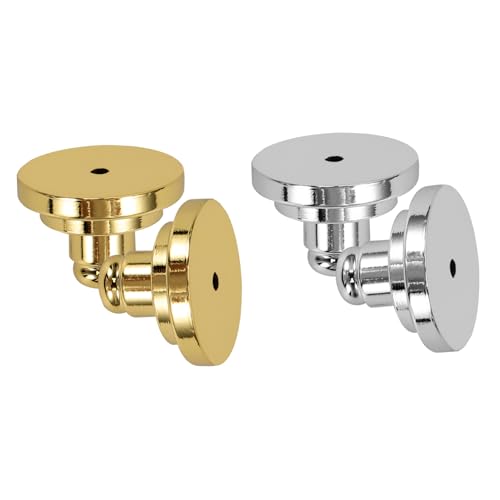 Gadpiparty 4 Stück Ohrstecker-Rückstecker klein Ohrringhaken Ohrschmuck zurück Ohrring zurück verriegeln Ohrringrückseiten für Ohrstecker empfindliche Ohrringrücken Ohrring -Rücken Messing von Gadpiparty