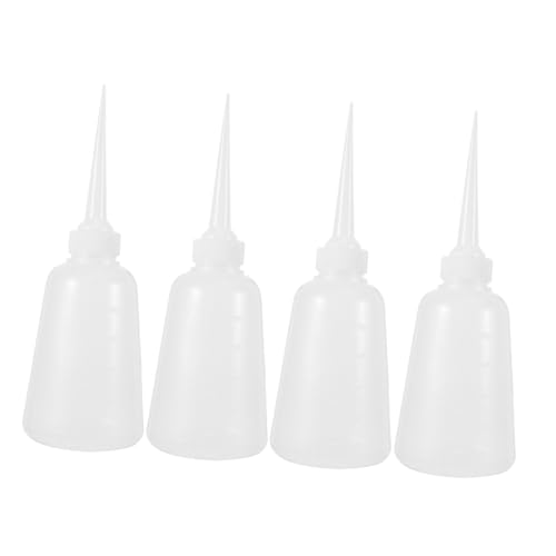 Gadpiparty 4 Stück Präzise Anwendung von Flüssigkeiten mit Spitzem Auslauf für Kleber Öl und Farben für Bastelarbeiten und Industrielle Anwendungen von Gadpiparty
