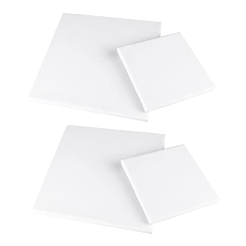 Gadpiparty 4 Stück Quadratischer Keilrahmen Baumwolle Hochwertige Bemalbare für Öl und Acrylfarben und Leicht und Tragbar für Kreative Künstler Gadpiparty 4 Stück Quadratischer Keilrahmen Baumwolle Hochwertige Bemalbare für Öl und Acrylfarben und Leicht und Tragbar für Kreative Künstler von Gadpiparty