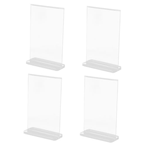 Gadpiparty 4 Stück Rack -billplatte Anzeigen Stand Ausstellungsstände Für Handwerksmessen Tisch Einstellbar Vertikale Tragbar Zeichenhalter Staffelei Steht Party Inhaber Acryl von Gadpiparty