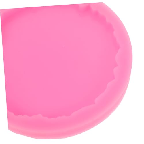 Gadpiparty 4 Stück Silikonform für Epoxidharz Untersetzer Unregelmäßige Runde Form Wiederverwendbar Langlebig DIY Tischdekoration für Heim und Veranstaltungen von Gadpiparty