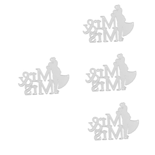 Gadpiparty 4 Stück Stanzmesser Vorlage Stanzformen Hochzeitsstanzformen Hochzeitspaar Stanzformen Prägung Hochzeits Stanzform Bastel Stanzformen Stanzungen DIY Troqueles von Gadpiparty