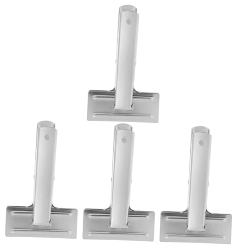 Gadpiparty 4 Stück Stoffklemme Naht Tuch Clips groß Material zum Nähen Jumbo Lineal-Nähclip Clip zum Nähen von Kleidungsstücken Quilt-Clip zum Messen Handwerksbedarf Rostfreier Stahl Silber von Gadpiparty
