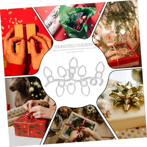 Gadpiparty 4 Stück Teiliges DIY Weihnachts-stanzformen aus Kohlenstoffreichem Stahl Präzise Schneide Prägevorlagen für Papierbasteln Filigrane Motive mit Lichterketten-design für Scrapbooking Gadpiparty 4 Stück Teiliges DIY Weihnachts-stanzformen aus Kohlenstoffreichem Stahl Präzise Schneide Prägevorlagen für Papierbasteln Filigrane Motive mit Lichterketten-design für Scrapbooking von Gadpiparty