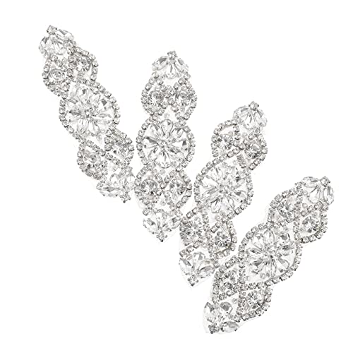 Gadpiparty 4 Stück Teiliges Funkelnde Strass Applikationen Selbstklebende Aufnäher für Brautgürtel und Kleider Hochwertige Dekoration für Diy Bastelprojekte und Hochzeitsmode Gadpiparty 4 Stück Teiliges Funkelnde Strass Applikationen Selbstklebende Aufnäher für Brautgürtel und Kleider Hochwertige Dekoration für Diy Bastelprojekte und Hochzeitsmode von Gadpiparty