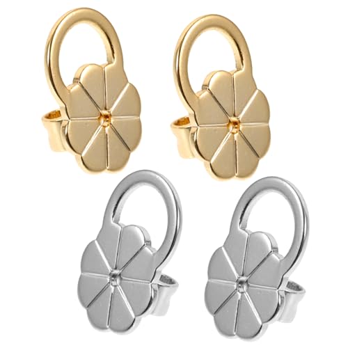 Gadpiparty 4 Stück Teiliges Gold und Platin Ohrstecker Verschlüsse für Schwere Ohrringe Stilvolle Ohrschmuck Accessoires Sicherer Halt für Diy Schmuckherstellung und Geschenkideen Gadpiparty 4 Stück Teiliges Gold und Platin Ohrstecker Verschlüsse für Schwere Ohrringe Stilvolle Ohrschmuck Accessoires Sicherer Halt für Diy Schmuckherstellung und Geschenkideen von Gadpiparty