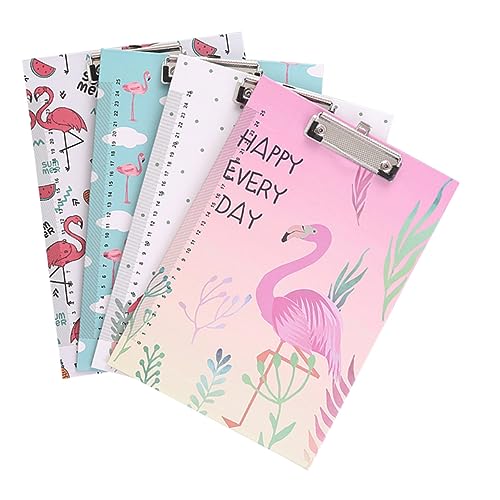 Gadpiparty 4 Stück Teiliges Klemmbrett mit Flamingo Design Multifunktionale Schreibtafel und Dokumentenhalter Leicht und Tragbar für Büro Schule und Zuhause Zufällige Muster Gadpiparty 4 Stück Teiliges Klemmbrett mit Flamingo Design Multifunktionale Schreibtafel und Dokumentenhalter Leicht und Tragbar für Büro Schule und Zuhause Zufällige Muster von Gadpiparty