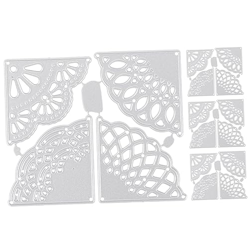 Gadpiparty 4 Stück Teiliges Metall Stanzformen für Diy Papierhandwerk Spitzenmuster Schablonen für Scrapbooking Kartenherstellung Basteln für Stanzmaschinen und Projekte Gadpiparty 4 Stück Teiliges Metall Stanzformen für Diy Papierhandwerk Spitzenmuster Schablonen für Scrapbooking Kartenherstellung Basteln für Stanzmaschinen und Projekte von Gadpiparty