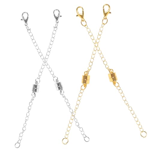 Gadpiparty 4 Stück Teiliges Schmuckverlängerungs Magnetverschluss für DIY Halsketten Armbänder Langlebig Vielseitig Einfache Anwendung für Schmuckreparatur und Herstellung Gadpiparty 4 Stück Teiliges Schmuckverlängerungs Magnetverschluss für DIY Halsketten Armbänder Langlebig Vielseitig Einfache Anwendung für Schmuckreparatur und Herstellung von Gadpiparty