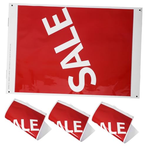 Gadpiparty 4 Stück Teiliges Selbstklebendes Wasserdichtes Verkaufsschild für Einzelhandel Werbewirksame Aufkleber für Fenster und Wände Leicht Entfernbar Vielseitig für Laden Einkaufszentrum von Gadpiparty